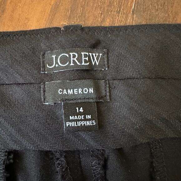 J. CREW Cameron Pants Black Slim Ankle Straight Leg Trouser Preppy - Picture 8 of 13